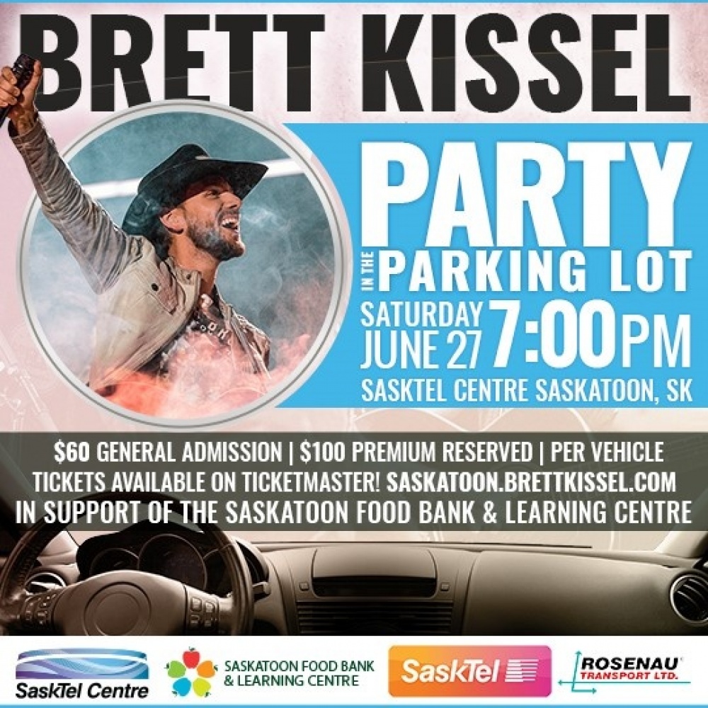 PARTY IN THE PARKING LOT FEATURING BRETT KISSEL SATURDAY JUNE 27, 2020