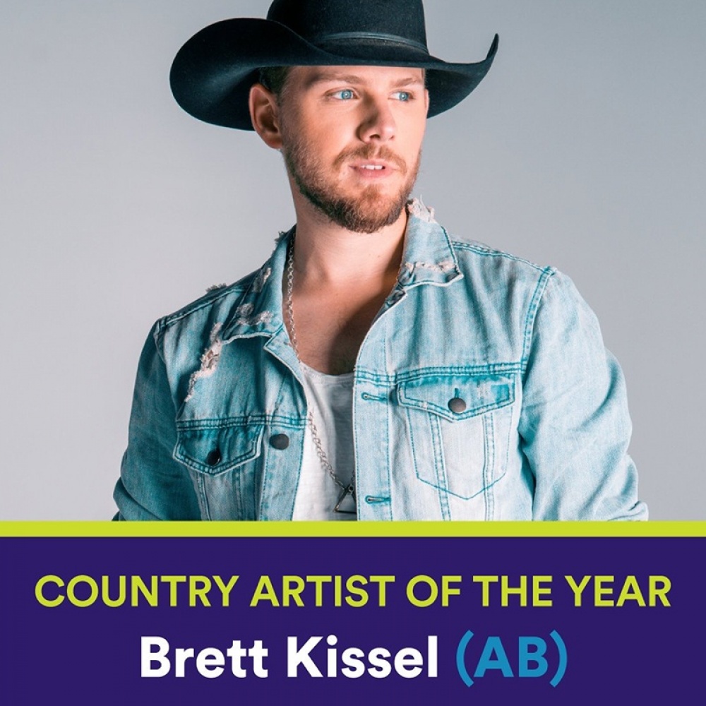 Brett takes home Country Artist of the Year at the Western Canadian Music Awards