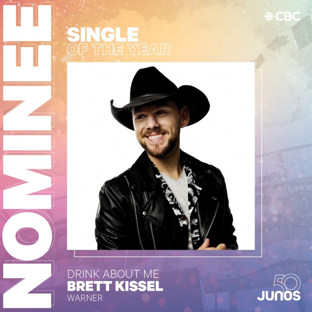 BRETT NOMINATED FOR SINGLE OF THE YEAR AT 2021 JUNOS