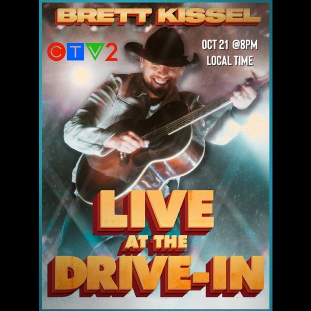 Canadian Country Favourite Brett Kissel Brings Live Music Back in All-New Documentary, BRETT KISSEL LIVE AT THE DRIVE-IN, October 21 on CTV2